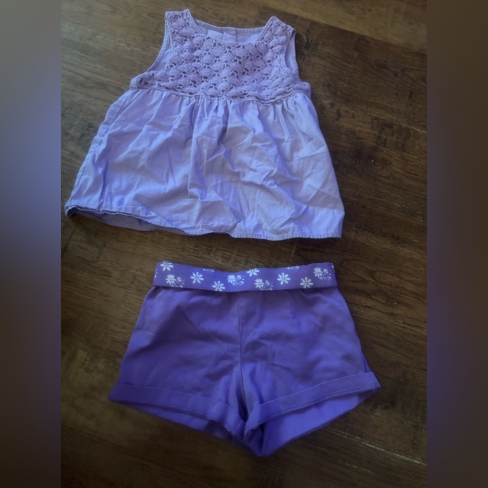 Girls play clothes 6 Gymboree purple